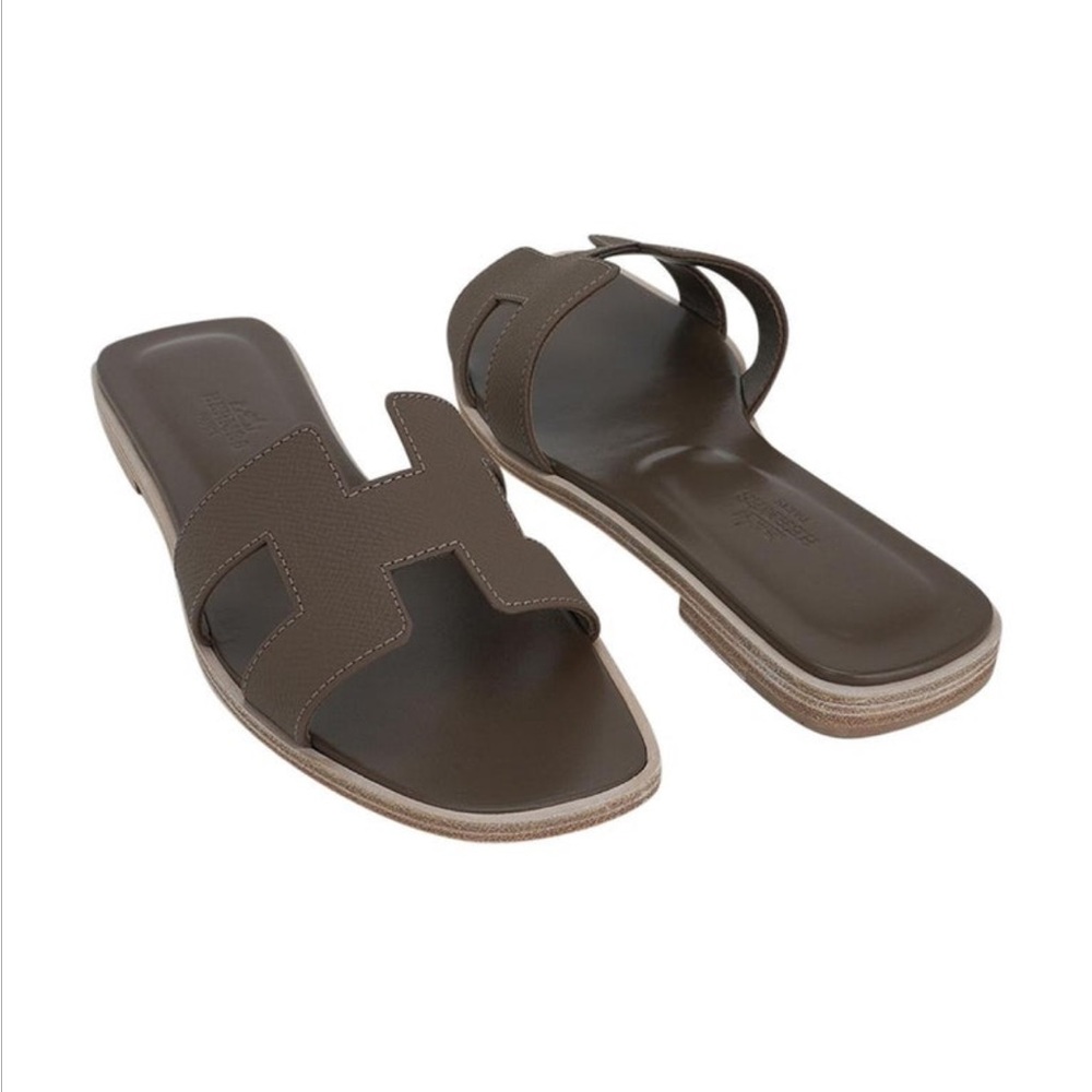 Hermes Oran Sandals Epsom